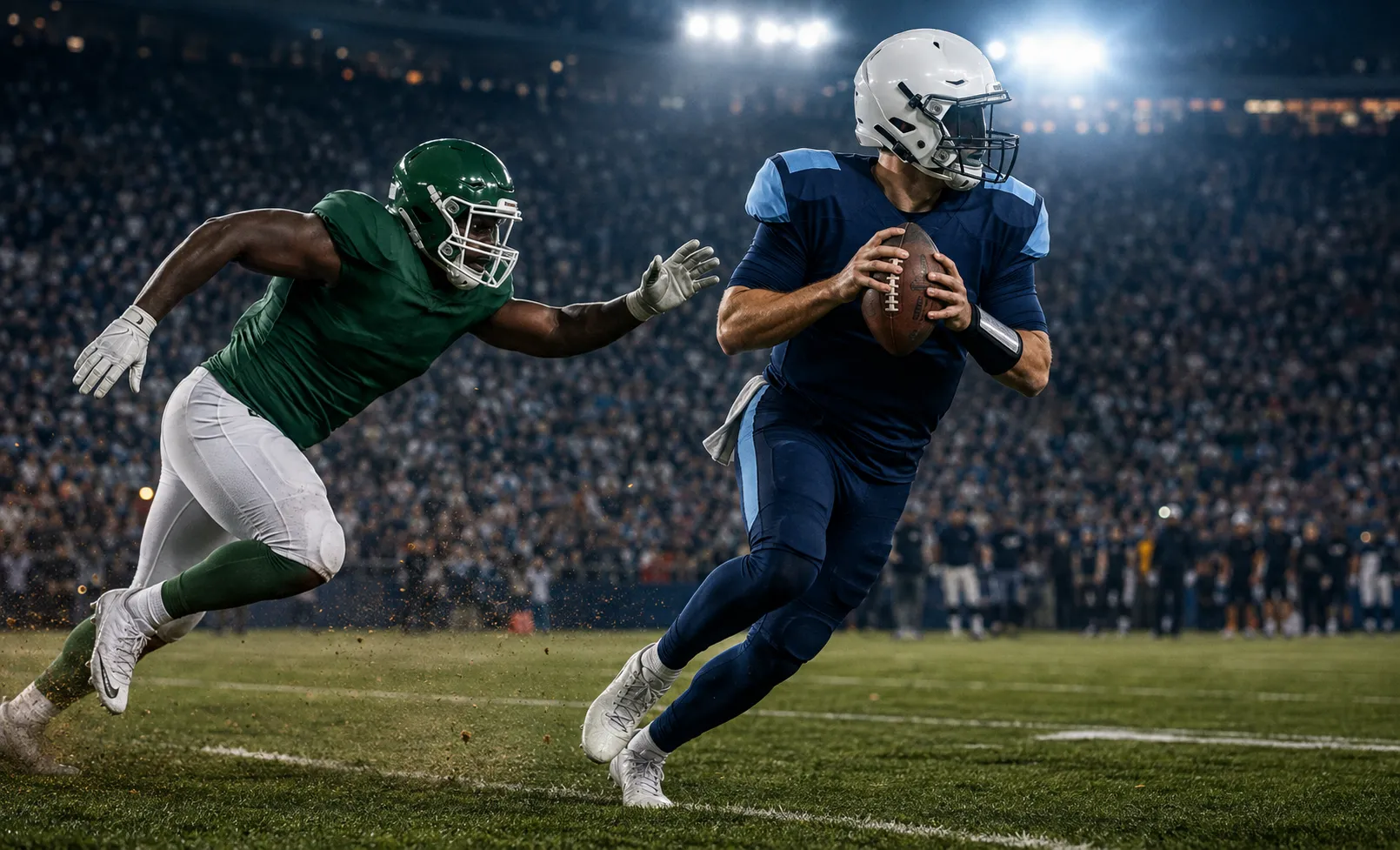 nfl match preview prediction and odds two players go head to head in the stadium