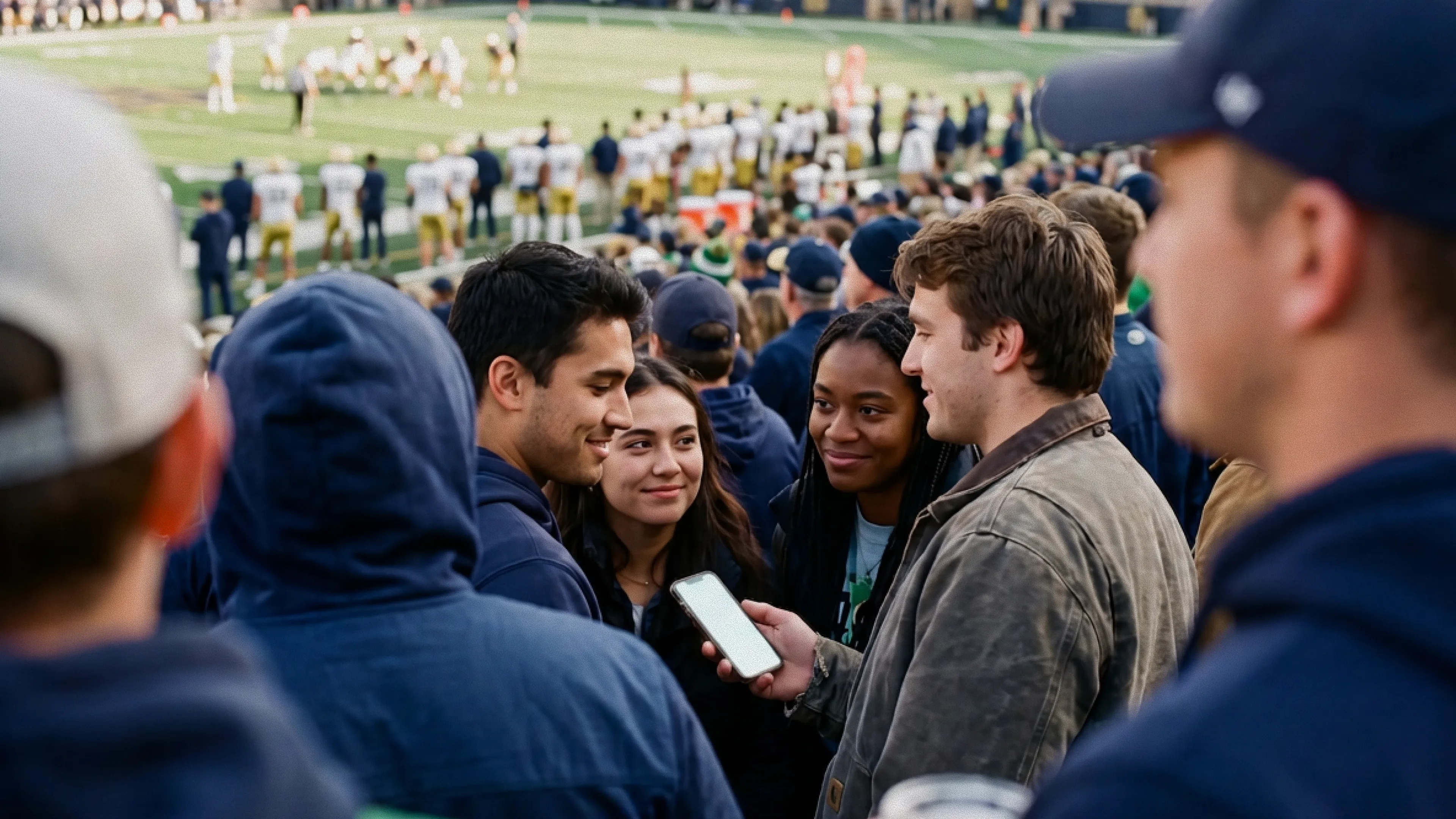 fans at the game